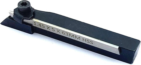 Mini Lathe Cut off Tool + HSS Blade for Emco Unimat Lathes, 10 mm Square Parting