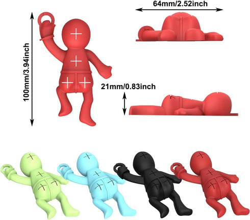 OURASHERO Silicone Funny Desk Pen Holder Desk Pencil Holder Pin Organizer Cute Desk Decorations Office Desk Accessories Funny Keychain and Decorations for Schoolbag Handbag Checkout Counter - Black by OURASHERO