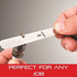 Starrett Stainless Steel Thickness Gage, Ideal for Carpenters and Home Improvement, 12" x 0.500"