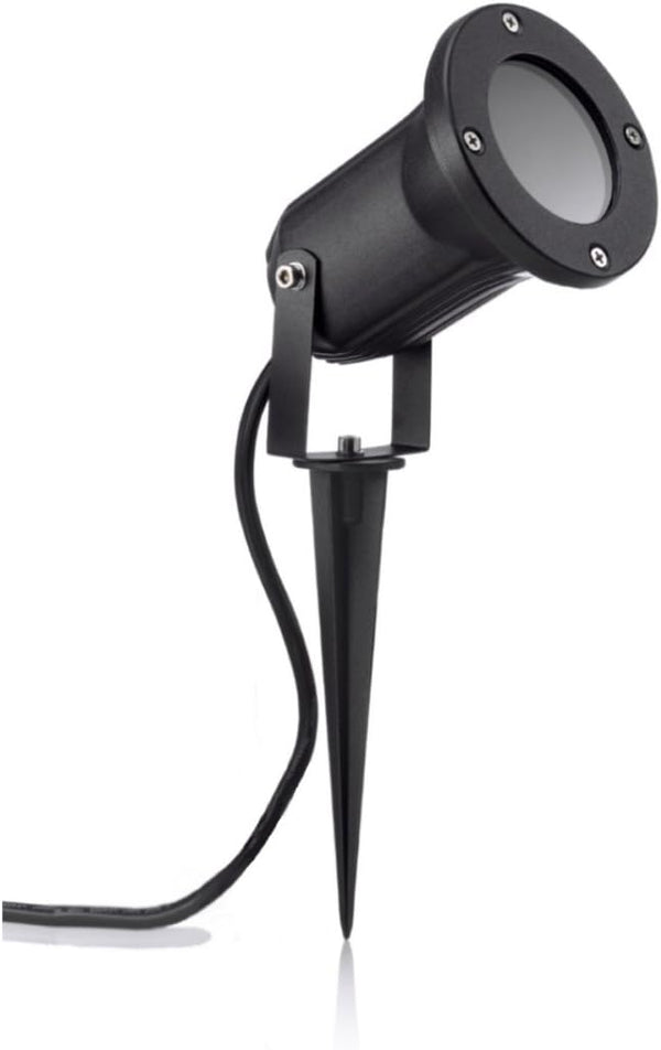 Auraglow Deep Recessed GU10 Holder Garden Spike Light Floor or Wall Mount
