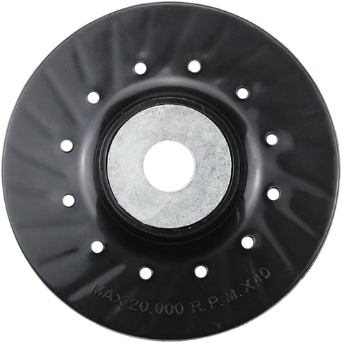 BHA Angle Grinder Ribbed Backing Pad for Resin Fiber Disc, 4.5" x 5/8"-11