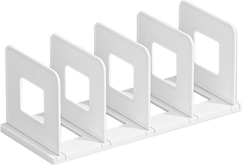 SAYEEC Desk File Sorter Vertical Desktop File Folder Organizer 4 Section Plastic