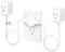 TROND Split Extension Cord with Flat Wall Plug, Twin 3ft on Each Side,