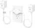 TROND Split Extension Cord with Flat Wall Plug, Twin 3ft on Each Side,