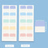 deli 240 Pcs Page Tabs Sticky for Book, Sticky Index Tabs Self Adhesive Page Markers for Notebook Tabs