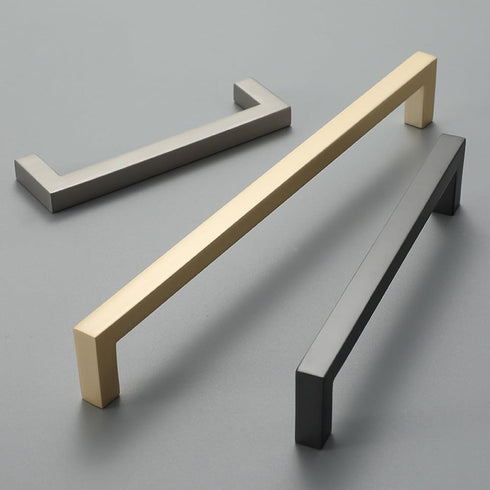 SKFGNX Knob,Z,2061,96 Long Handle Modern Minimalist Kitchen Furniture Cabinet Drawer Pull, Gold zinc Alloy Wardrobe
