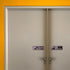 Quality Classic Horizontal Push Pull Door Signs - Durable Safety Signs (Brushed Silver) - Medium, 1 Set, Easy to Install