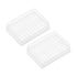 uxcell Centrifuge Tube Rack Storage Box 70-Well Polypropylene Holder for 0.2ml Micro Tubes, Samples (5mm Hole Dia, 2Pcs)
