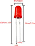 ZZHXSM 200 5mm Bulb 5mm Pcs LED Diodes Lights LED Circuit Assorted Kit Electronic Components, Diffused Round Light LED