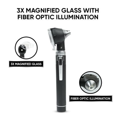 MeddSight Otoscope - Ear Scope Otoscope with Light- Portable Ear Infection, Wax Detector- Ear Otoscope for Doctors
