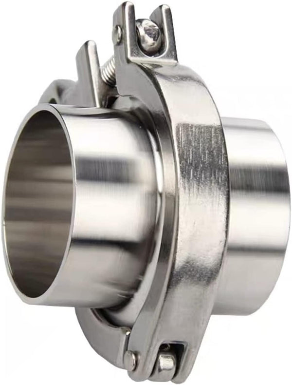 Ghxiag 2" Tri Clamp x 45mm 1-3/4" Pipe OD Sanitary Weld Ferrule +