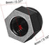 uxcell Acorn Hex Cap Nuts - 10Pcs M5 Dome Nuts, Black Nylon Hexagon Decorative Cap Nut for Screws