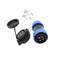 HangTon HE29 4 Pin Connector Industrial Waterproof IP68 Circular Plastic Male Female Wire Plug Panel Socket, High Power