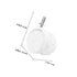 FUOYLOO 4pcs 1.5-inch 8x13mm White Swivel Desk Chair Wheels with Brake, Threaded Stem Casters for Office Furniture