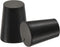 MECCANIXITY 10 Pieces Black Rubber Tapered Plug 14mm to 19mm with Hole for Test Tubes Bungs Stopper, Lab Home
