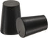 MECCANIXITY 10 Pieces Black Rubber Tapered Plug 14mm to 19mm with Hole for Test Tubes Bungs Stopper, Lab Home