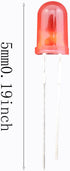 MDXing 200PCS 5mm 5 Round Light Emitting Diode Kit Colors Circuit Combination Kit for Scientific Experiments Car