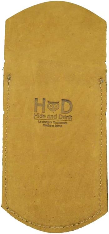 Hide & Drink Durable Leather Pocket Protector, Handmade Pencil Pouch for Office Essentials (Old Tobacco)
