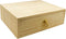 Natural Wooden Storage Box with Drawers, Desk Organizer for Jewelry, Tabletop Storage Organization Box with Metal Handle
