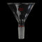 Glass Funnel, Short Stem Powder Funnel with 100 mm Top Diameter and 24/40 Inner Joint Filter Funnel for Lab