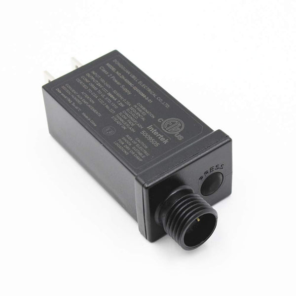 24V LED Transformer Class 2 Power Supply, Waterproof IP44 Low Voltage LED Driver for String Light, US CA Plug