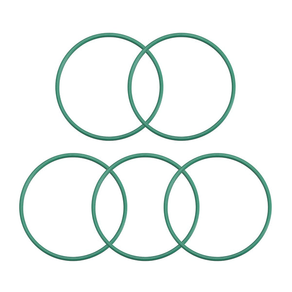 uxcell Fluorine Rubber O-Rings, Green, Pack of 5, 39mm OD, 36mm ID, 1.5mm Width FKM Seal Gasket