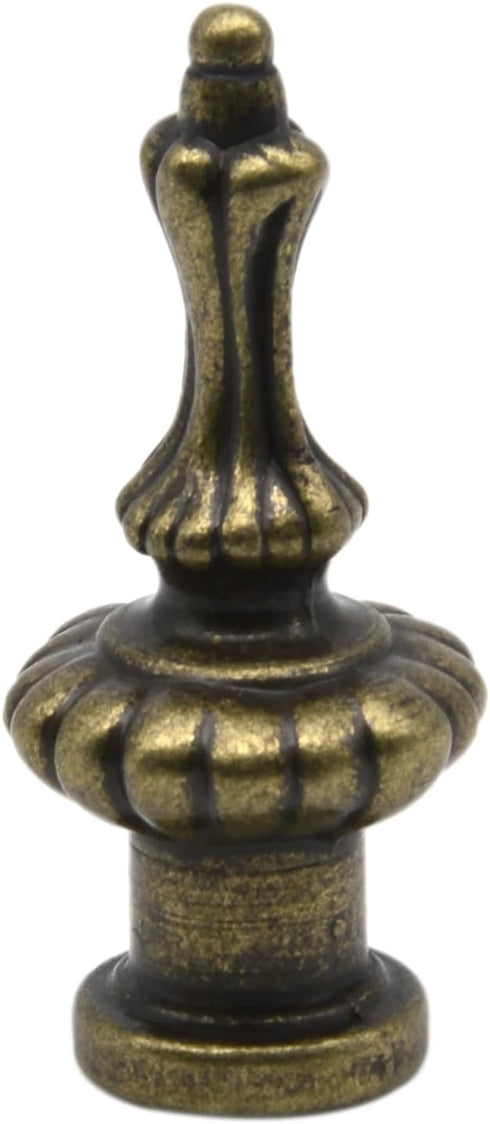 HAJXZH 1 PCS Lamp Finials Decorative Antique Bronze Solid Lampshade Top Harp Top