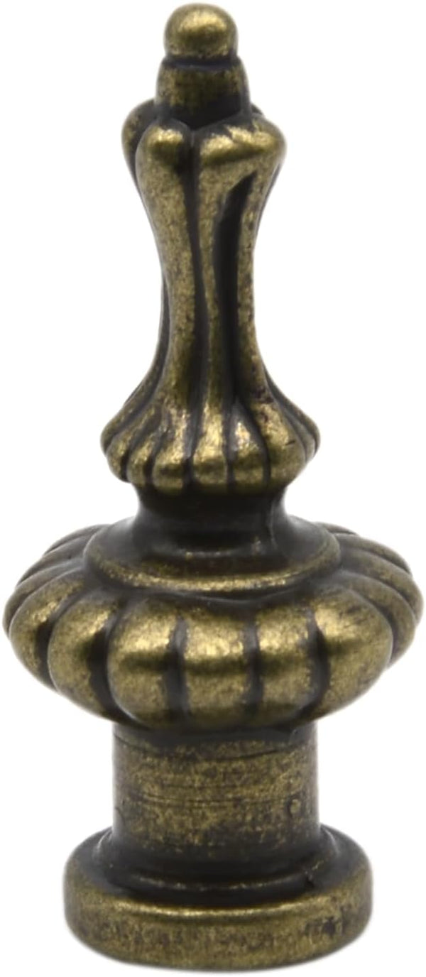 HAJXZH 1 PCS Lamp Finials Decorative Antique Bronze Solid Lampshade Top Harp Top