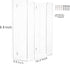 Cq acrylic Clear Mask Dispenser Wall Floating Glove Rack and Glove Box Dispenser Holder 10.2”x9.8”x3.5” Pack of 1