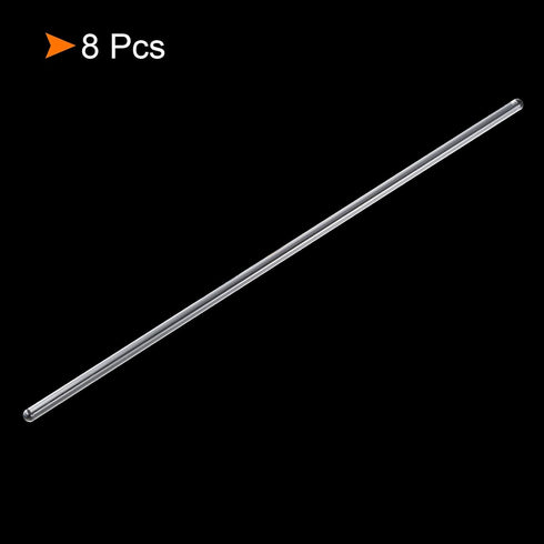 MECCANIXITY 3.3 Borosilicate Glass Stick - 11.8" Length Mixing Tools, 8Pcs Stir Rods