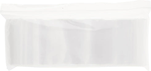 Plymor 3" x 7" Zipper Reclosable Plastic Bags (Case of 1,000), 2 Mil