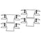 ULTECHNOVO 4pcs Wall Mounted Glove Dispenser Holder Tissue Box Organizer Stylish Metal