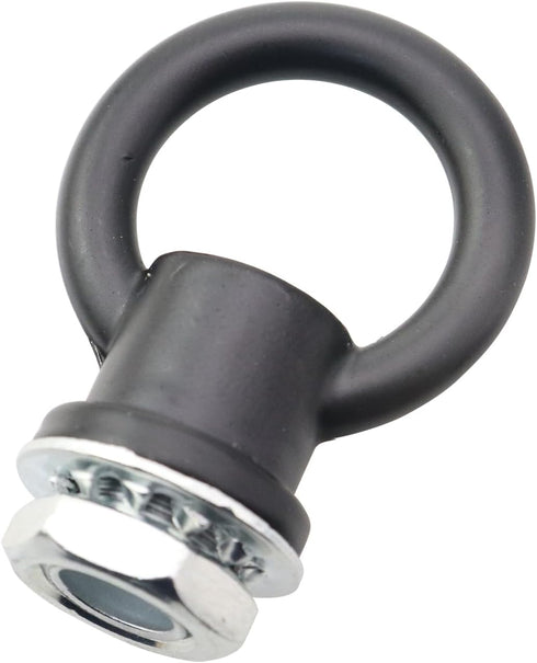 CTWHA 4PCS M10 Black Light Fixture Hook Ring with Nut Chandelier Extension Chain Connector Lighting Accessories