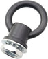 CTWHA 4PCS M10 Black Light Fixture Hook Ring with Nut Chandelier Extension Chain Connector Lighting Accessories