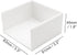 NatSumeBasics White Sticky Note Holder, 3x3 Inch Self Stick Notes Cube Dispenser for Office Home School