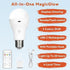 Neporal MagicGlow Rechargeable Light Bulbs with Remote, 3 Hue Shift + Dimmable Battery Powered Light Bulbs, USB Rechargeable, A19 Standard Size Emergency LED Light Bulbs, 15W, Up to 24 Hours, 2 Pack by Neporal