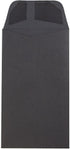 JAM PAPER #5.5 Coin Business Envelopes - 3 1/8 x 5 1/2 - Smooth Black - 50/Pack