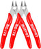 2 Pack Flush Cutters MC-170, MONVICT Wire Cutters 5 Inch Side Cutting Pliers for Cables, Wires, and 3D Printing Needs