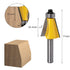 3Pcs Set 1/4 Inch 15 22.5 30 Wolfride Chamfer Router Bit Shank Bevel Router Bits Degree