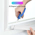 118 Inch Self Adhesive Window Draft Stopper Foam Seal Strip, Door Side Weather Stripping, Soundproof Insulation (White,