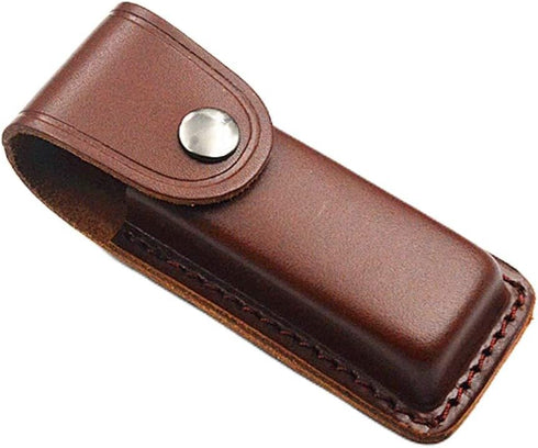 Snap Fastener Hunt Holder Pocket Knife Sheath, Artificial Leather Multi Tool Case for Outdoor Camping