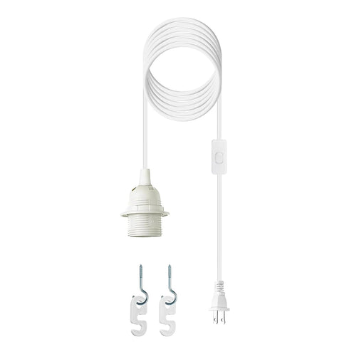 Plug in Light Socket - 16Ft Pendant Light Cord Kit E26/E27 Light