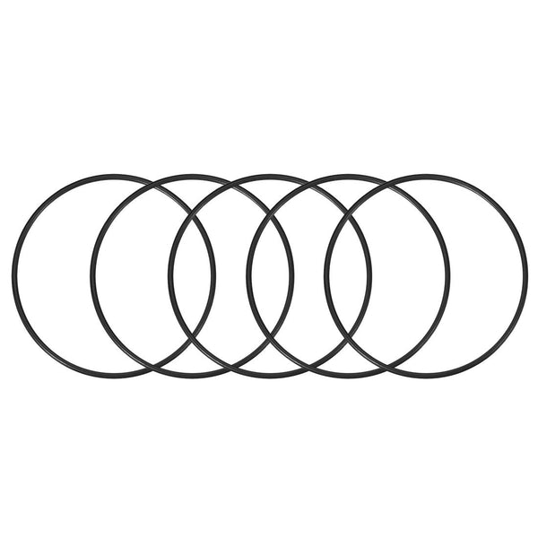 uxcell Nitrile Rubber O-Rings, Pack of 5, 150mm OD 142mm ID 4mm Width, Metric Sealing Gasket for Plumbing