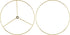 11.8"/30cm Dia-2 Set Antrader Wire Lamp Shade Rings Metal DIY Drum Lamp Shade Ring for Connecting Lamps Harp, Lampshade