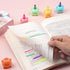MAGICLULU Petals Highlighters Set, Bear Shape Watercolor Highlighter Pens for Office Stationery Supplies