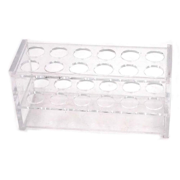Two Layers Plastic Test Tubes Rack with 12 Sockets for 25ml Centrifuge Tubes