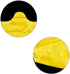 LazyMe T Shirt Bags, Plastic Bags with Handles for Grocery and Retail Shopping, 12x20 Inch, Yellow, 50pcs