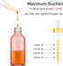 4oz, 12 Pack Pink Dropper Bottles Bumobum Oil Bottles for Hair Glass Eye Dropper Bottle for Essential Oils with Labels
