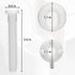 Plastic Toilet Seat Hinge Bolt Screws 2 Pack Toilet Seat Screws Replacement with Nuts and Washers to Fix the Top Mount Toilet Seat