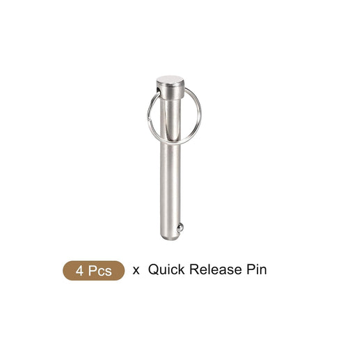 Quick Release Pins, 4Pcs Carbon Steel Pull Pin (10mmx70mm) for Shipbuilding and Boat Top